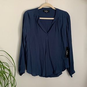 Navy blue blouse